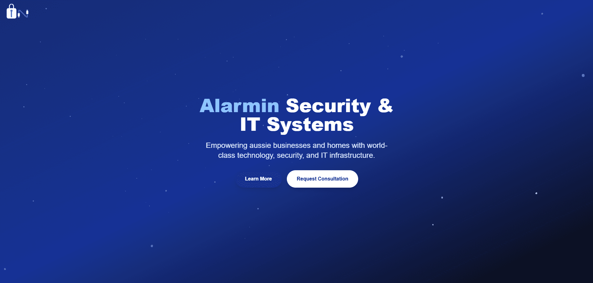 Alarmin Business Website Image